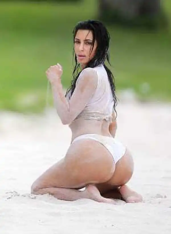 Photos: Kim K puts her curvaceous body on display while on vacation in Mexico